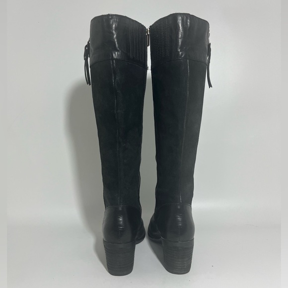 Born Uchee Black Leather Suede Tall Boot 7.5M - Picture 5 of 11
